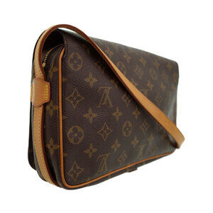 Louis Vuitton Leather Germain Bag Saint Brown Monogram Shoulder